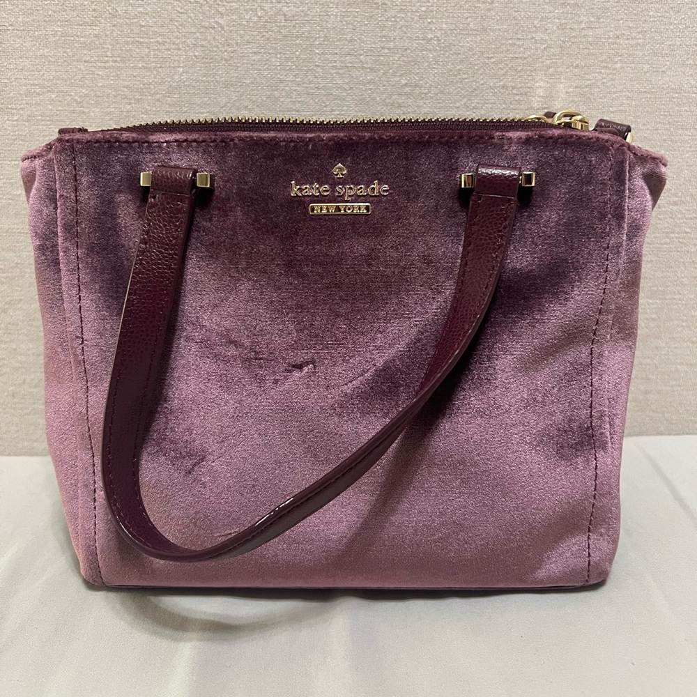 Kate Spade Velvet Mini Satchel Crossbody